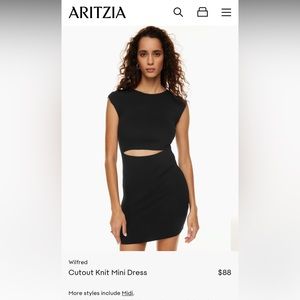 Cutout Knit Mini Dress - Aritzia - Wilfred